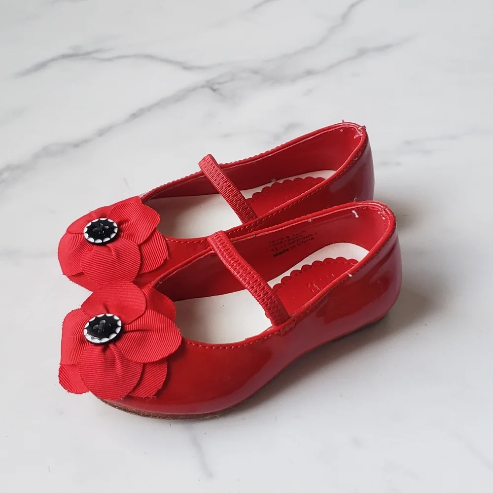 Janie and Jack Size 5 Toddler Poppy Leather Shoe